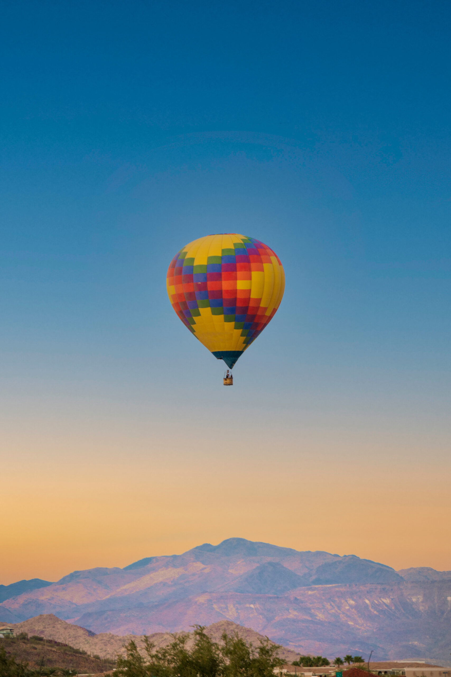 Hot Air Balloon at sunset